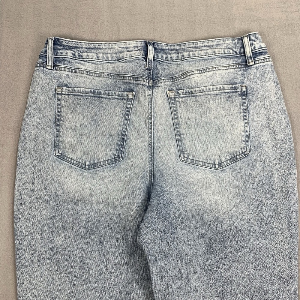 Maurices High Rise Kick Boot Ankle Jeans 18W Raw Hem Plus Size - Picture 3 of 8
